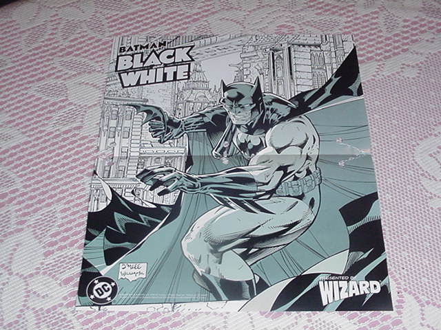 Batman Black and White Poster Jim Lee