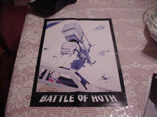 Star Wars AT-AT Poster Hoth Battle w Speeders