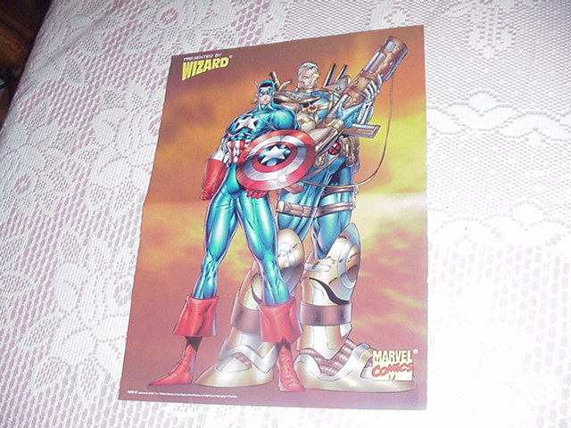 Captain America Cable Poster Rob Liefeld