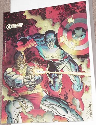Captain America Deathlok Poster Mike Zeck Art!