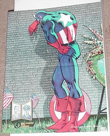 Captain America Vietnam Memorial Poster Vosburg
