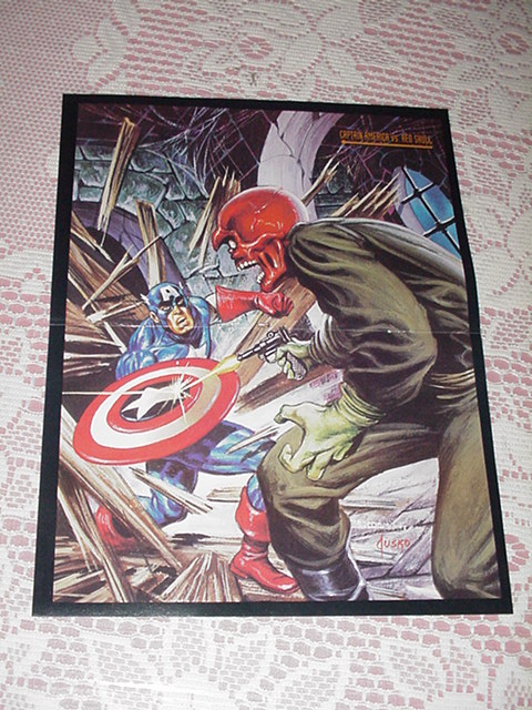 Captain America VS Red Skull Poster Jusko