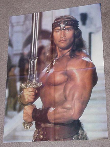 Conan Destroyer Movie Poster Arnold Schwarzenneger