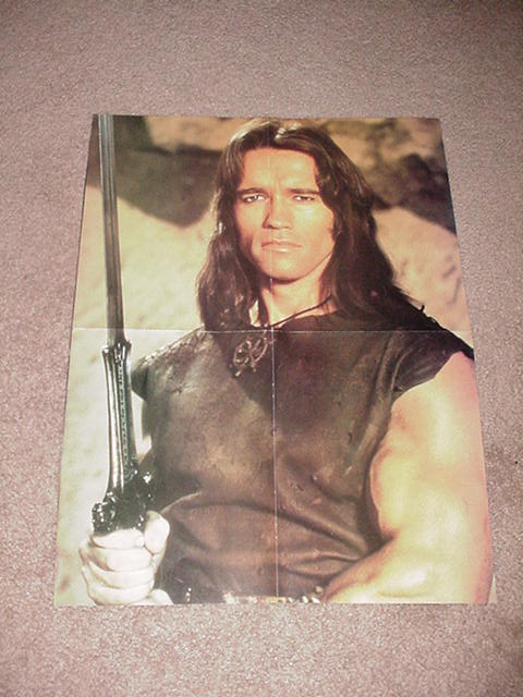 Conan Barbarian Movie Poster Arnold Schwarzenegger