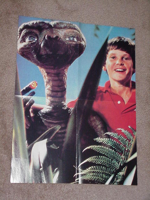 E.T. Movie Poster Steven Spielberg ET w Elliot