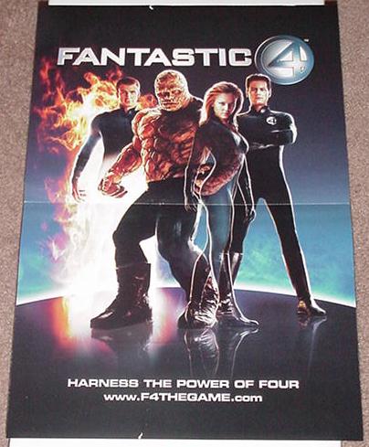 Fantastic Four Movie Poster Promo Jessica Alba