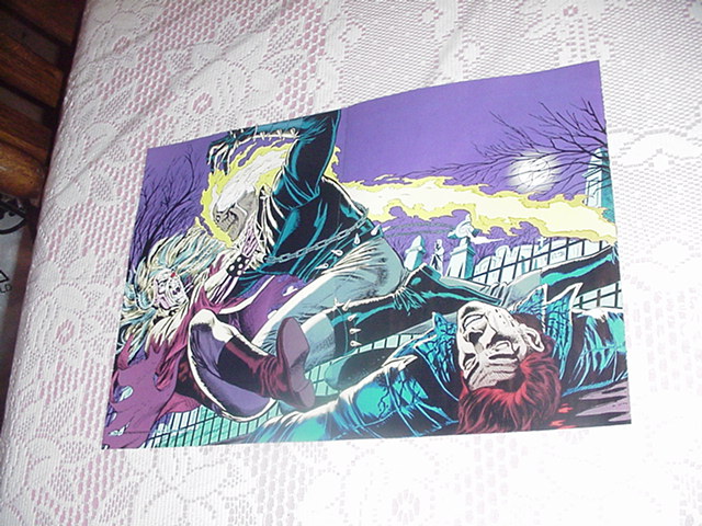 Ghost Rider Attacks Poster Midnight Sons