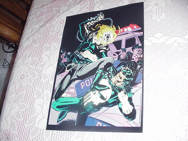 Ghost Rider vs Punisher Poster 2 Jim Lee