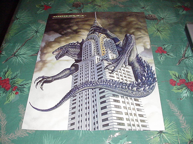 Godzilla King Kong Poster Empire State Buildn