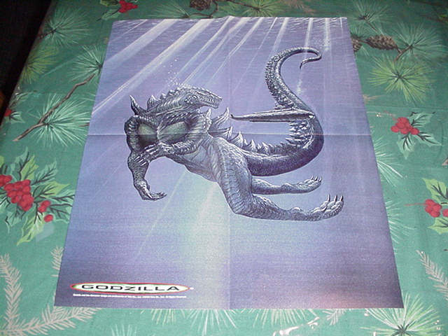 Godzilla VS Submarine Poster