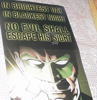 Green Lantern Promo Poster SIGNED Evan Van Sciver