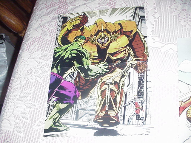Incredible Hulk VS Ajax Poster