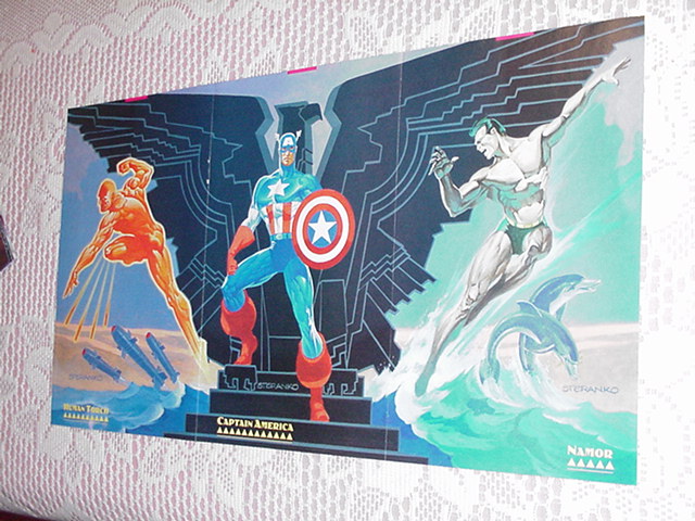 Invaders Poster Steranko Art Captain America