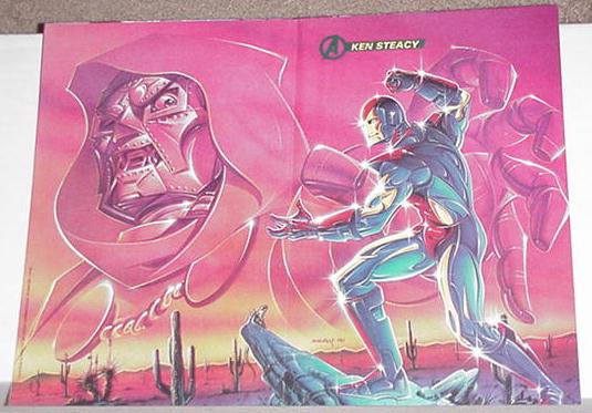 Iron Man vs Doctor Doom Poster Ken Steacy