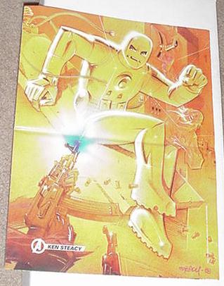 Iron Man Old School Poster Ken Steacy