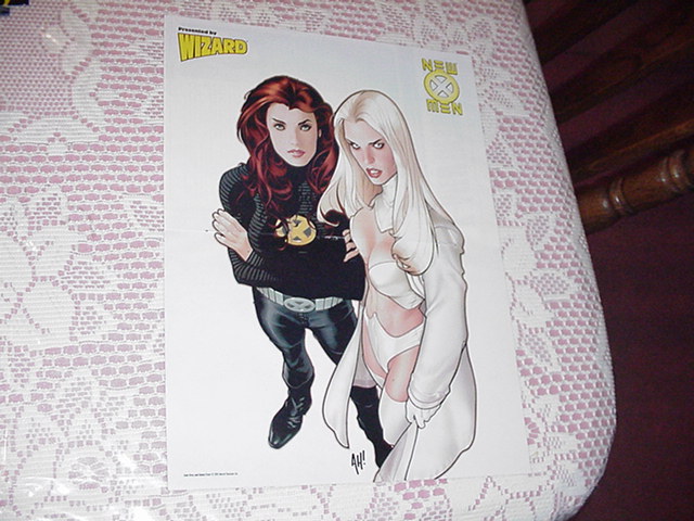 Jean Grey + White Queen Poster Adam Hughes Emma