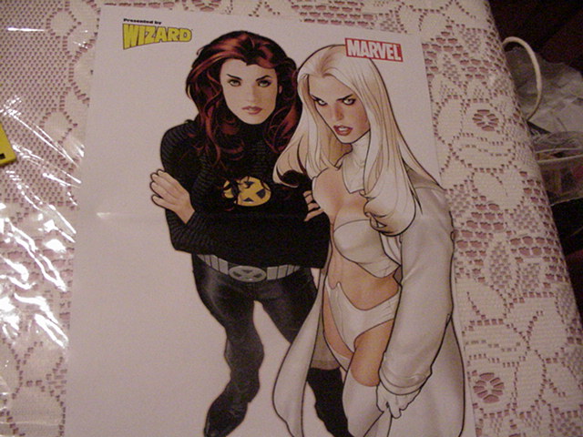 Jean Grey + White Queen Poster Adam Hughes Variant