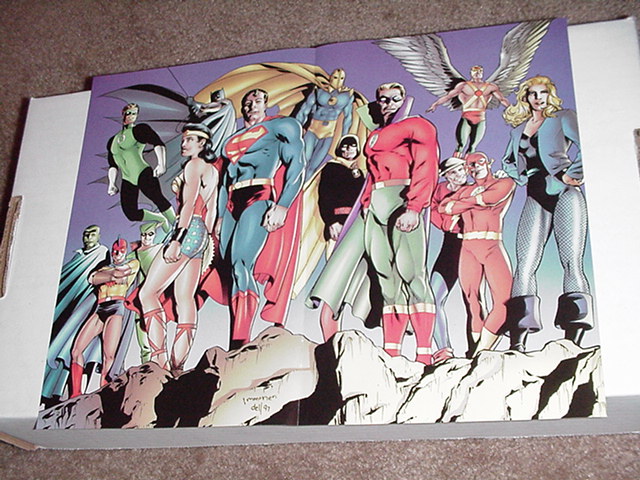 JLA JSA Poster Stuart Immonen Justice Society