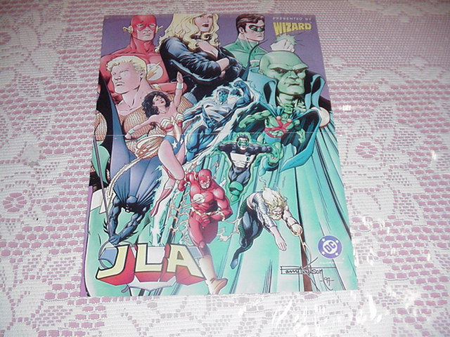 JLA Poster Superman Batman Barry Kitson