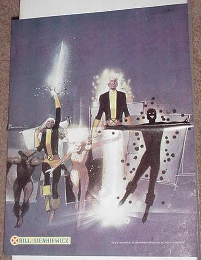 New Mutants Poster Sienkiewicz Cannonball Magik
