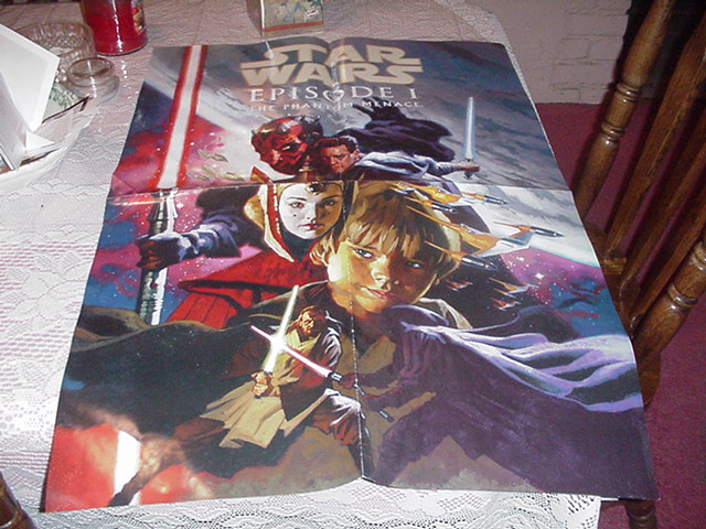 Phantom Menace Poster HUGE LOOK Star Wars