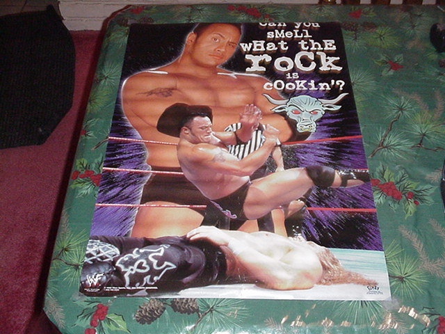 The Rock Poster WWF WWE (NOT NM)
