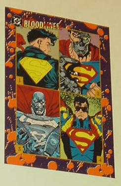 DC Comics Death of Superman Bloodlines Trading Car