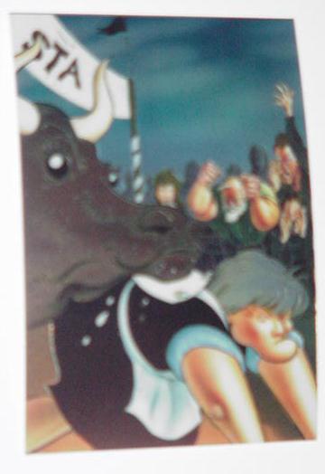Bone Chromium Trading Card 3 Great Cow Race