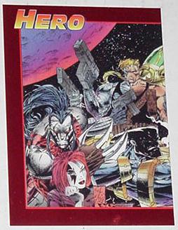 Cyberforce Strykeforce Trading Card 1 of 3 Red Chr