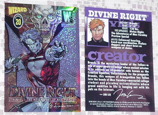 Divine Right Chromium Trading Card Jim Lee # 20