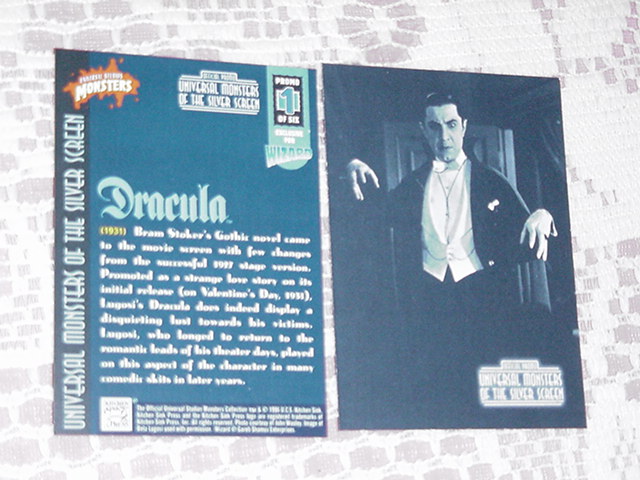 Dracula Trading Card Universal Monsters Promo 1 of