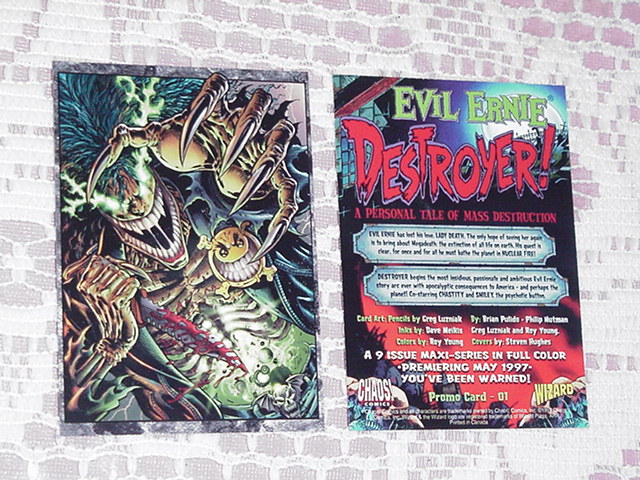 Chaos Comics Evil Ernie & Smiley Trading Card Greg