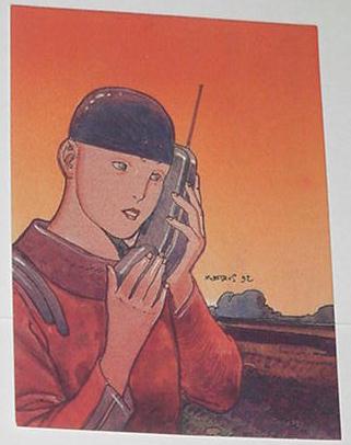 Atan Trading Card Moebius Art The Still Planet