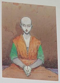 Blind Child Trading Card Moebius Art The Goddess