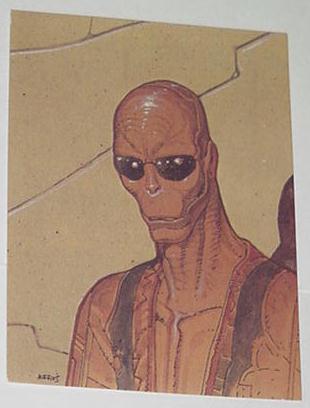 Boaz the Cydberg Assassin Trading Card Moebius Art
