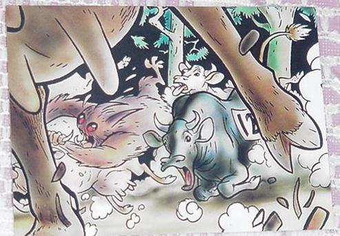 Bone Trading Card In the straight-a-way