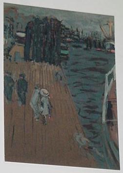Cargo On The Dock Trading Card Edouard Viullard