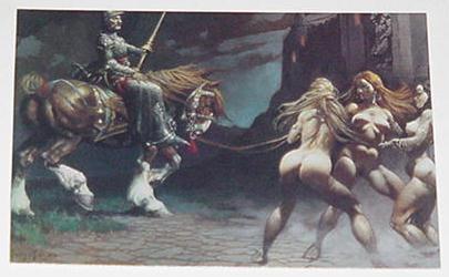 Castle Of Sin Trading Card Frank Frazetta Art
