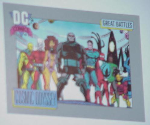 Cosmic Odyssey Trading Card Darkseid + Superman
