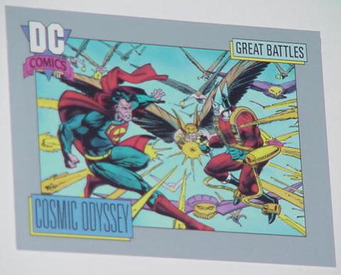 Cosmic Odyssey Trading Card Superman vs Orion