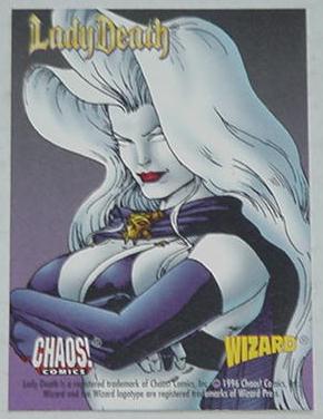 Chaos Comics Lady Death Trading Card Steven Hughes