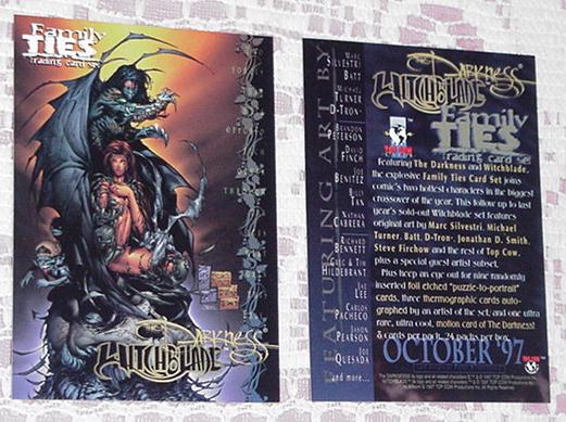 Witchblade Darkness Family Ties Trading Card Promo