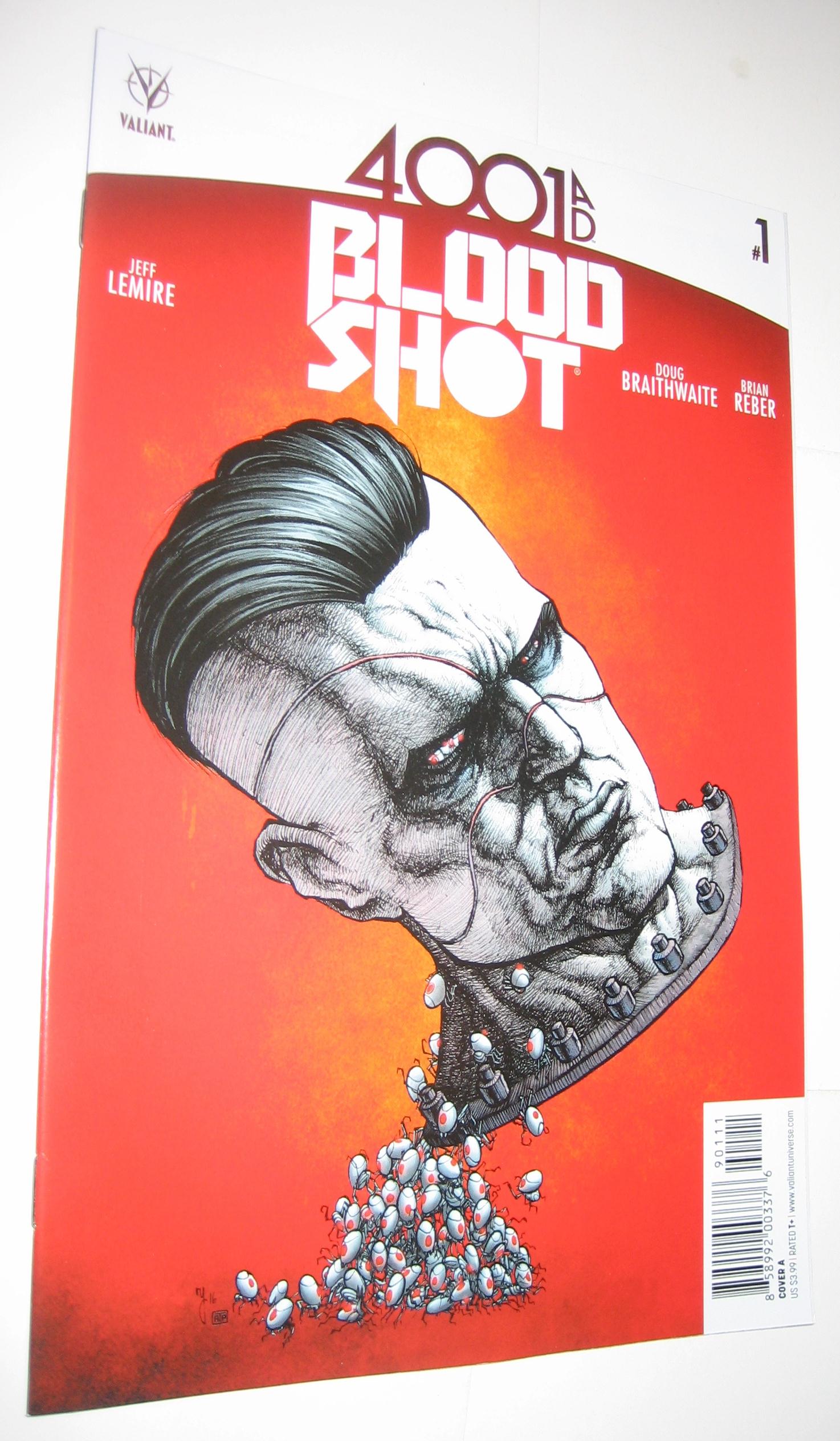4001 A.D. Bloodshot # 1 NM Jeff Lemire Valiant Cov