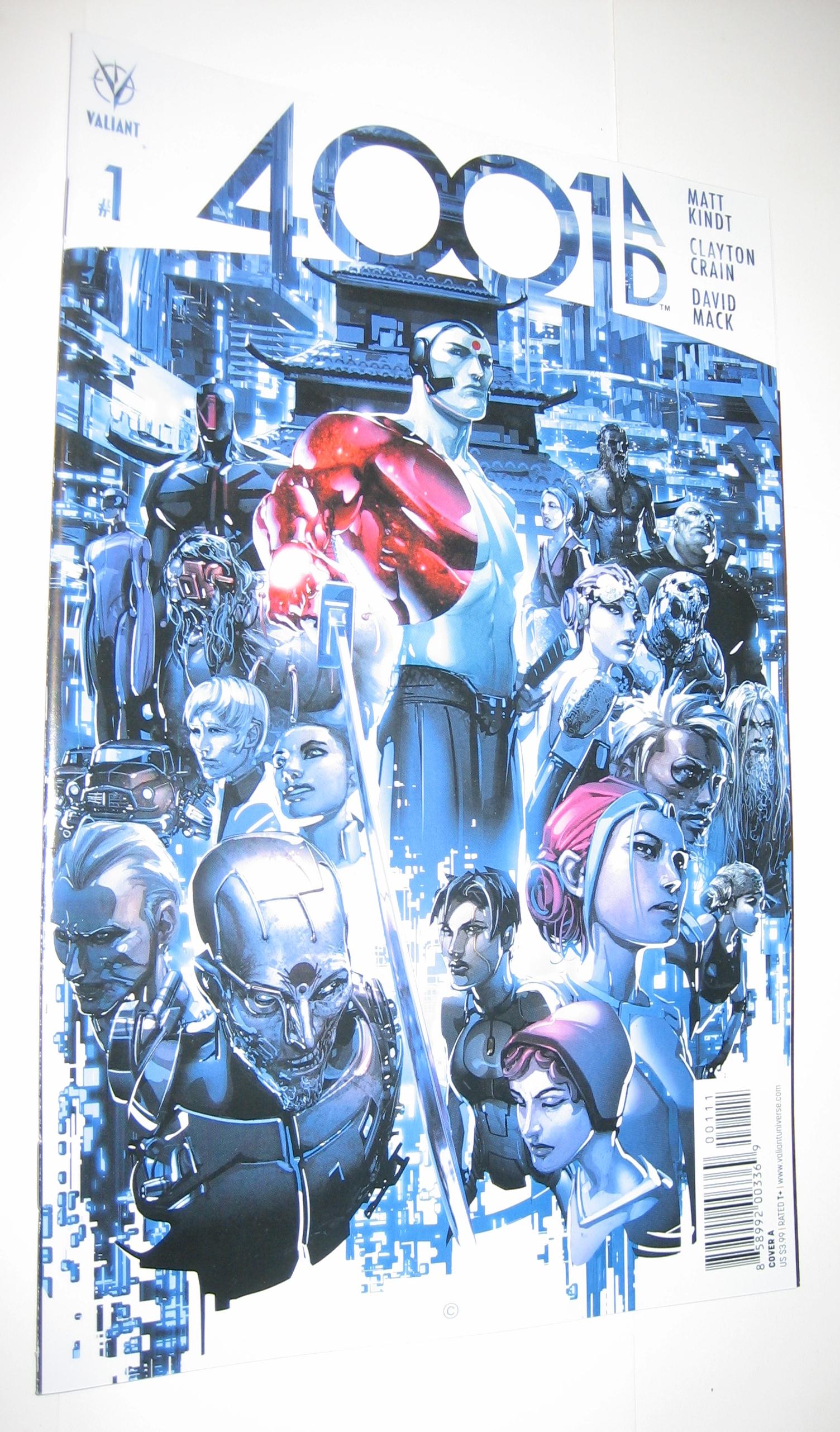 4001 A.D. # 1 NM Cover A Valiant Matt Kindt Clayto