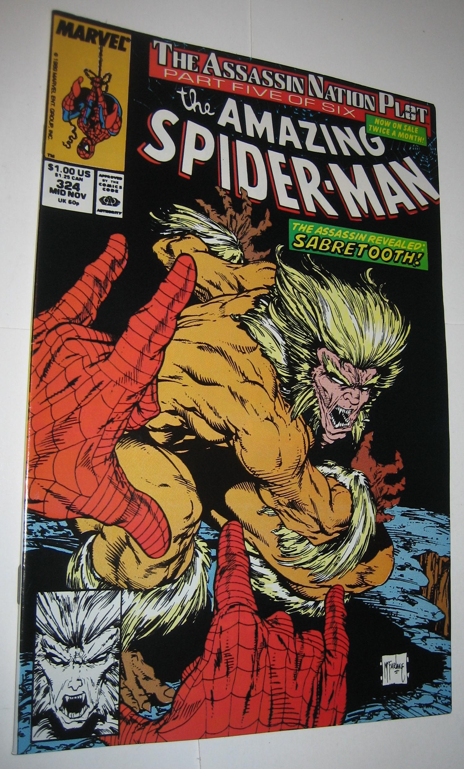 Amazing Spider-Man #324 NM Assassin Nation Sabreto