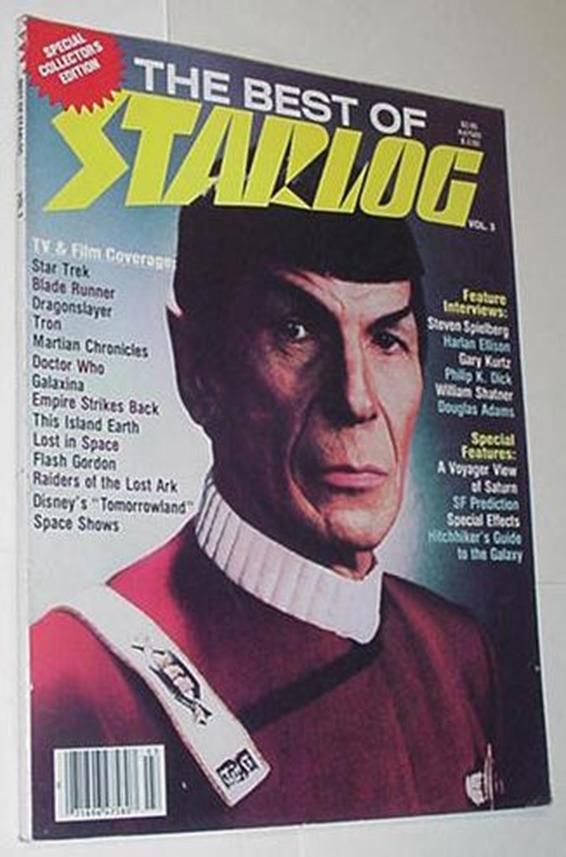 Best of Starlog 3 NM Spock Cvr Philip K Dick Dougl
