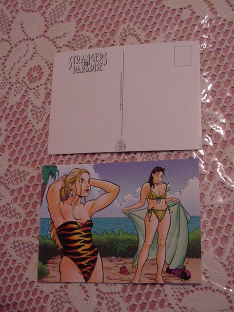 Strangers In Paradise Postcard Beach Terry Moore