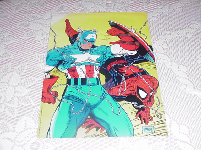Spider-Man + Captain America Poster Todd McFarlane