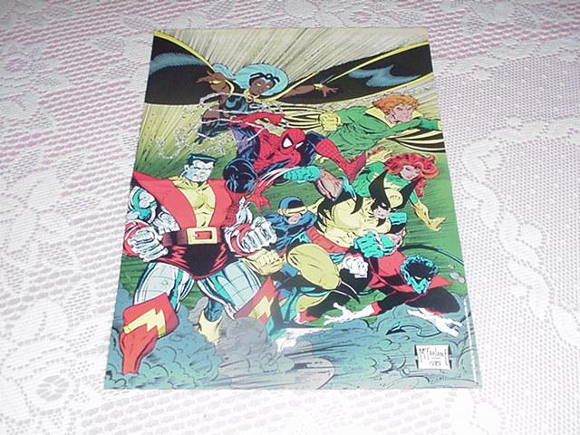 Spider-Man + X-Men Poster Todd McFarlane Team-up!