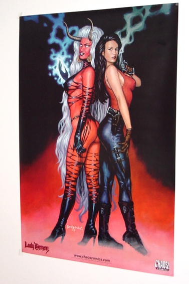 Lady Death - Lady Demon Poster NM Chaos 24x32"